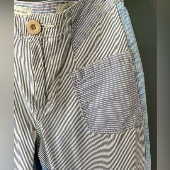 Anthropologie Pants - Anthropologie pilcro wideleg railroad Striped pants sz 27 / 4 / small
